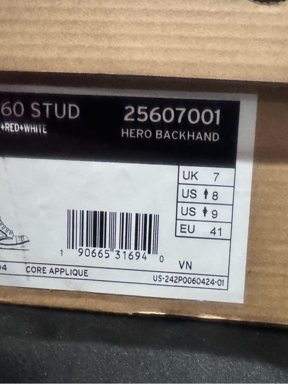 Dr. Martens Black and Red Studded Combat Boots - Picture 6 of 6